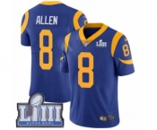 Youth Nike Los Angeles Rams #8 Brandon Allen Royal Blue Alternate Vapor Untouchable Limited Player Super Bowl LIII Bound NFL Jersey