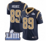 Youth Nike Los Angeles Rams #89 Tyler Higbee Navy Blue Team Color Vapor Untouchable Limited Player Super Bowl LIII Bound NFL Jersey