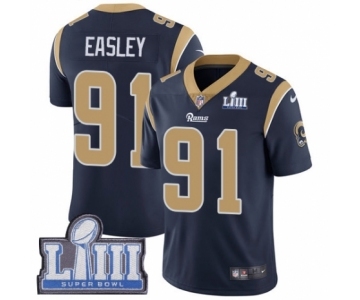 Youth Nike Los Angeles Rams #91 Dominique Easley Navy Blue Team Color Vapor Untouchable Limited Player Super Bowl LIII Bound NFL Jersey