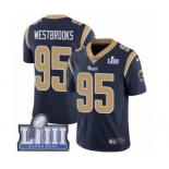 Youth Nike Los Angeles Rams #95 Ethan Westbrooks Navy Blue Team Color Vapor Untouchable Limited Player Super Bowl LIII Bound NFL Jersey