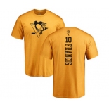 NHL Adidas Pittsburgh Penguins #10 Ron Francis Gold One Color Backer T-Shirt