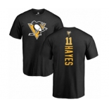 NHL Adidas Pittsburgh Penguins #11 Jimmy Hayes Black Backer T-Shirt