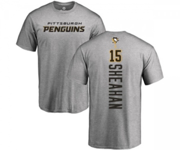 NHL Adidas Pittsburgh Penguins #15 Riley Sheahan Ash Backer T-Shirt