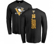 NHL Adidas Pittsburgh Penguins #16 Josh Jooris Black Backer Long Sleeve T-Shirt