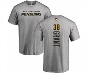 NHL Adidas Pittsburgh Penguins #38 Derek Grant Ash Backer T-Shirt