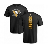 NHL Adidas Pittsburgh Penguins #38 Derek Grant Black Backer T-Shirt