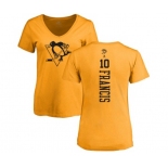 NHL Women Adidas Pittsburgh Penguins #10 Ron Francis Gold One Color Backer T-Shirt