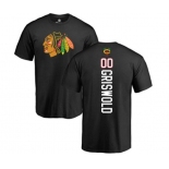 NHL Adidas Chicago Blackhawks #00 Clark Griswold Black Backer T-Shirt