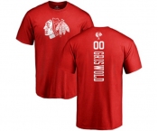 NHL Adidas Chicago Blackhawks #00 Clark Griswold Red One Color Backer T-Shirt