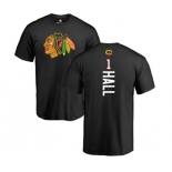 NHL Adidas Chicago Blackhawks #1 Glenn Hall Black Backer T-Shirt