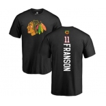 NHL Adidas Chicago Blackhawks #11 Cody Franson Black Backer T-Shirt