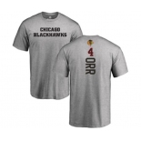 NHL Adidas Chicago Blackhawks #4 Bobby Orr Ash Backer T-Shirt