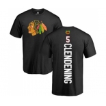 NHL Adidas Chicago Blackhawks #5 Adam Clendening Black Backer T-Shirt