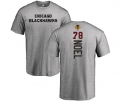 NHL Adidas Chicago Blackhawks #78 Nathan Noel Ash Backer T-Shirt