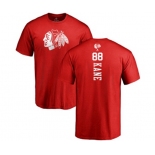 NHL Adidas Chicago Blackhawks #88 Patrick Kane Red One Color Backer T-Shirt