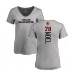 NHL Women Adidas Chicago Blackhawks #78 Nathan Noel Ash Backer T-Shirt