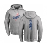 MLB Nike Los Angeles Dodgers #13 Max Muncy Ash Backer Pullover Hoodie