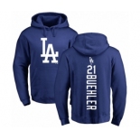 MLB Nike Los Angeles Dodgers #21 Walker Buehler Royal Blue Backer Pullover Hoodie