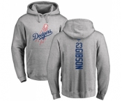 MLB Nike Los Angeles Dodgers #23 Kirk Gibson Ash Backer Pullover Hoodie