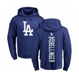 MLB Nike Los Angeles Dodgers #35 Cody Bellinger Royal Blue Backer Pullover Hoodie