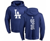 MLB Nike Los Angeles Dodgers #66 Yasiel Puig Royal Blue Backer Pullover Hoodie