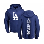 MLB Nike Los Angeles Dodgers #68 Ross Stripling Royal Blue Backer Pullover Hoodie