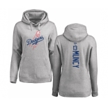 MLB Women's Nike Los Angeles Dodgers #13 Max Muncy Ash Backer Pullover Hoodie