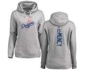 MLB Women's Nike Los Angeles Dodgers #13 Max Muncy Ash Backer Pullover Hoodie