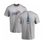 MLB Nike Los Angeles Dodgers #13 Max Muncy Ash Backer T-Shirt