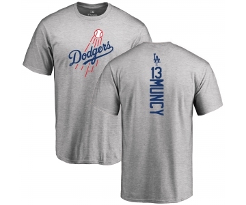 MLB Nike Los Angeles Dodgers #13 Max Muncy Ash Backer T-Shirt