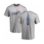 MLB Nike Los Angeles Dodgers #23 Kirk Gibson Ash Backer T-Shirt