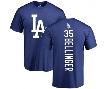 MLB Nike Los Angeles Dodgers #35 Cody Bellinger Royal Blue Backer T-Shirt