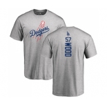 MLB Nike Los Angeles Dodgers #57 Alex Wood Ash Backer T-Shirt