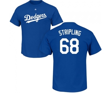 MLB Nike Los Angeles Dodgers #68 Ross Stripling Royal Blue Name & Number T-Shirt