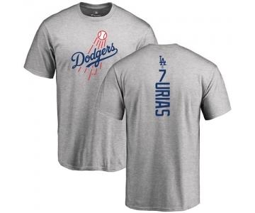 MLB Nike Los Angeles Dodgers #7 Julio Urias Ash Backer T-Shirt