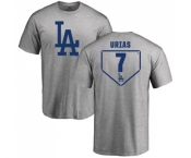 MLB Nike Los Angeles Dodgers #7 Julio Urias Gray RBI T-Shirt