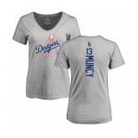 MLB Women's Nike Los Angeles Dodgers #13 Max Muncy Ash Backer T-Shirt