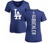 MLB Women's Nike Los Angeles Dodgers #21 Walker Buehler Royal Blue Backer T-Shirt