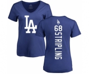 MLB Women's Nike Los Angeles Dodgers #68 Ross Stripling Royal Blue Backer T-Shirt