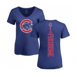 MLB Women's Nike Chicago Cubs #1 Kosuke Fukudome Royal Blue Backer T-Shirt