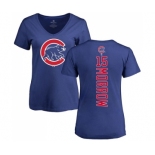 MLB Women's Nike Chicago Cubs #15 Brandon Morrow Royal Blue Backer T-Shirt