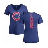 MLB Women's Nike Chicago Cubs #21 Sammy Sosa Royal Blue Backer T-Shirt