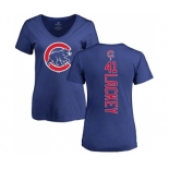 MLB Women's Nike Chicago Cubs #41 John Lackey Royal Blue Backer T-Shirt