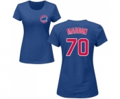 MLB Women's Nike Chicago Cubs #70 Joe Maddon Royal Blue Name & Number T-Shirt