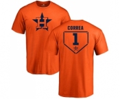 MLB Nike Houston Astros #1 Carlos Correa Orange RBI T-Shirt