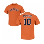 MLB Nike Houston Astros #10 Yuli Gurriel Orange Name & Number T-Shirt