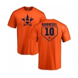 MLB Nike Houston Astros #10 Yuli Gurriel Orange RBI T-Shirt