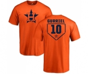 MLB Nike Houston Astros #10 Yuli Gurriel Orange RBI T-Shirt