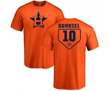 MLB Nike Houston Astros #10 Yuli Gurriel Orange RBI T-Shirt