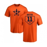 MLB Nike Houston Astros #11 Evan Gattis Orange RBI T-Shirt